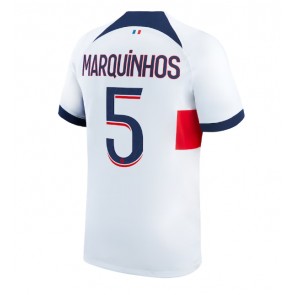 Paris Saint-Germain Marquinhos #5 Koszulka Wyjazdowych 2023-24 Krótki Rękaw